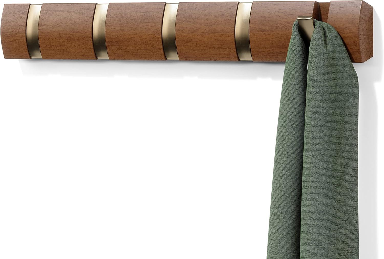 Flip 5 - Hook Solid Wood Coat Rack