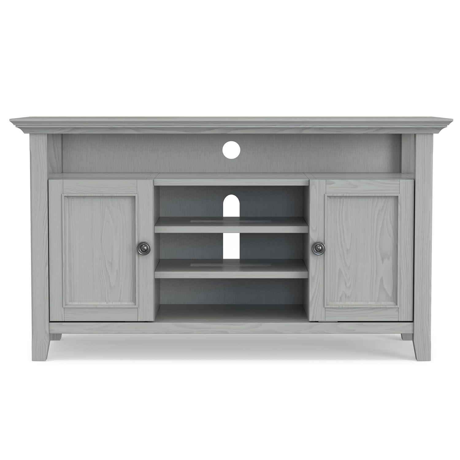 Simpli Home Amherst SOLID WOOD TV Media Stand  For TVs up to 60 inches