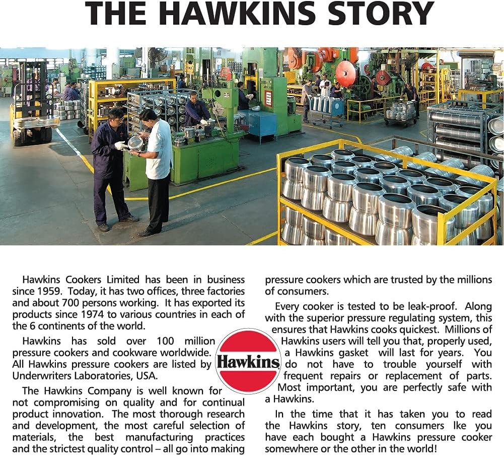 Hawkins Classic 2L Aluminum Pressure Cooker: Stovetop, Cool Touch Handle, Hand Wash, Silver, 1-Year Warranty