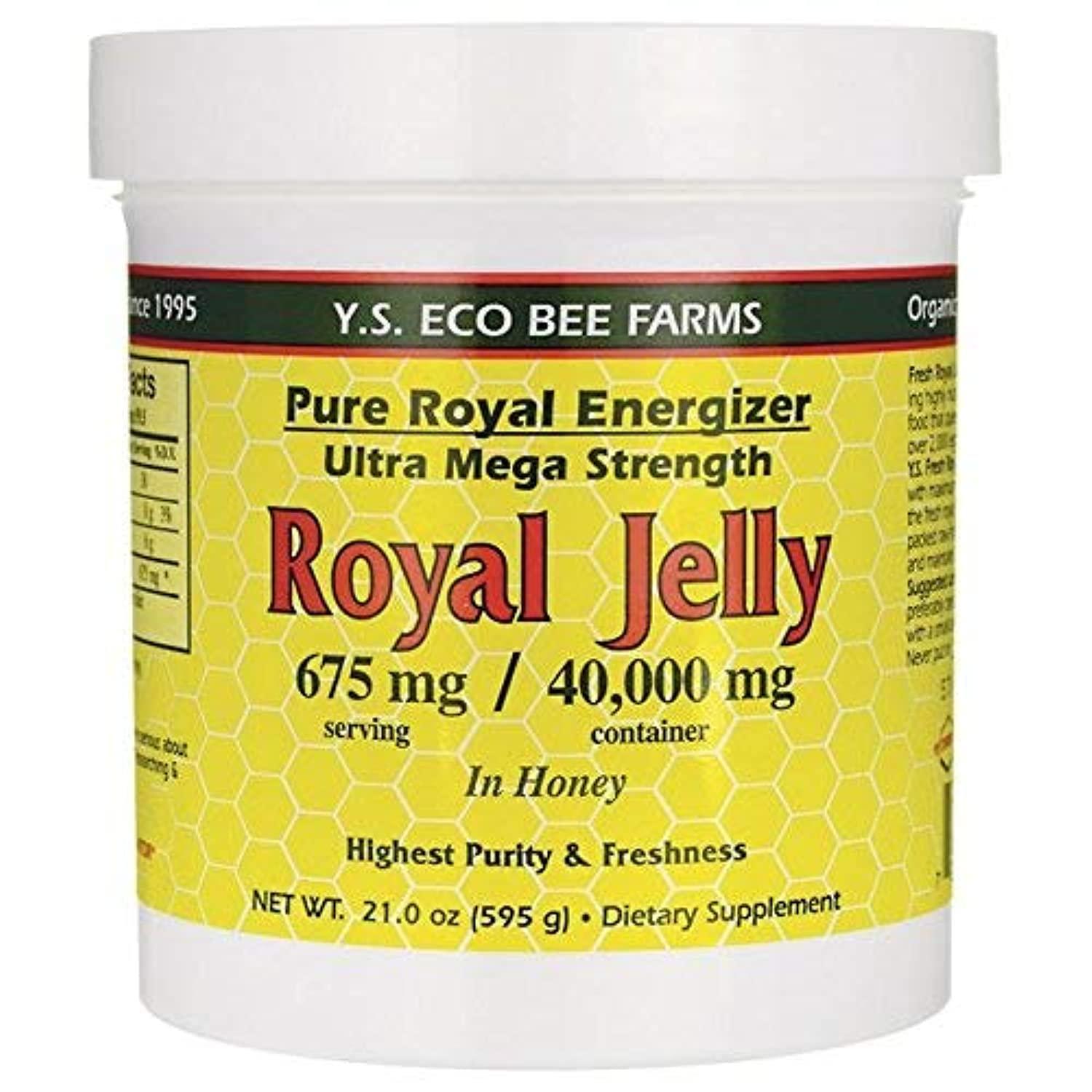 Y.S. Eco Bee Farms Pure Royal Energizer Royal Jelly In Honey.