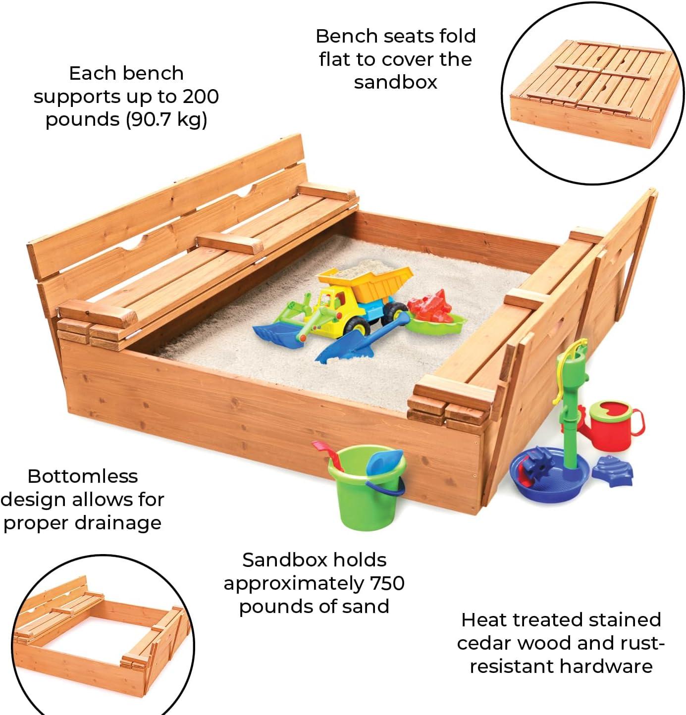 Covered 2-Bench Sandbox