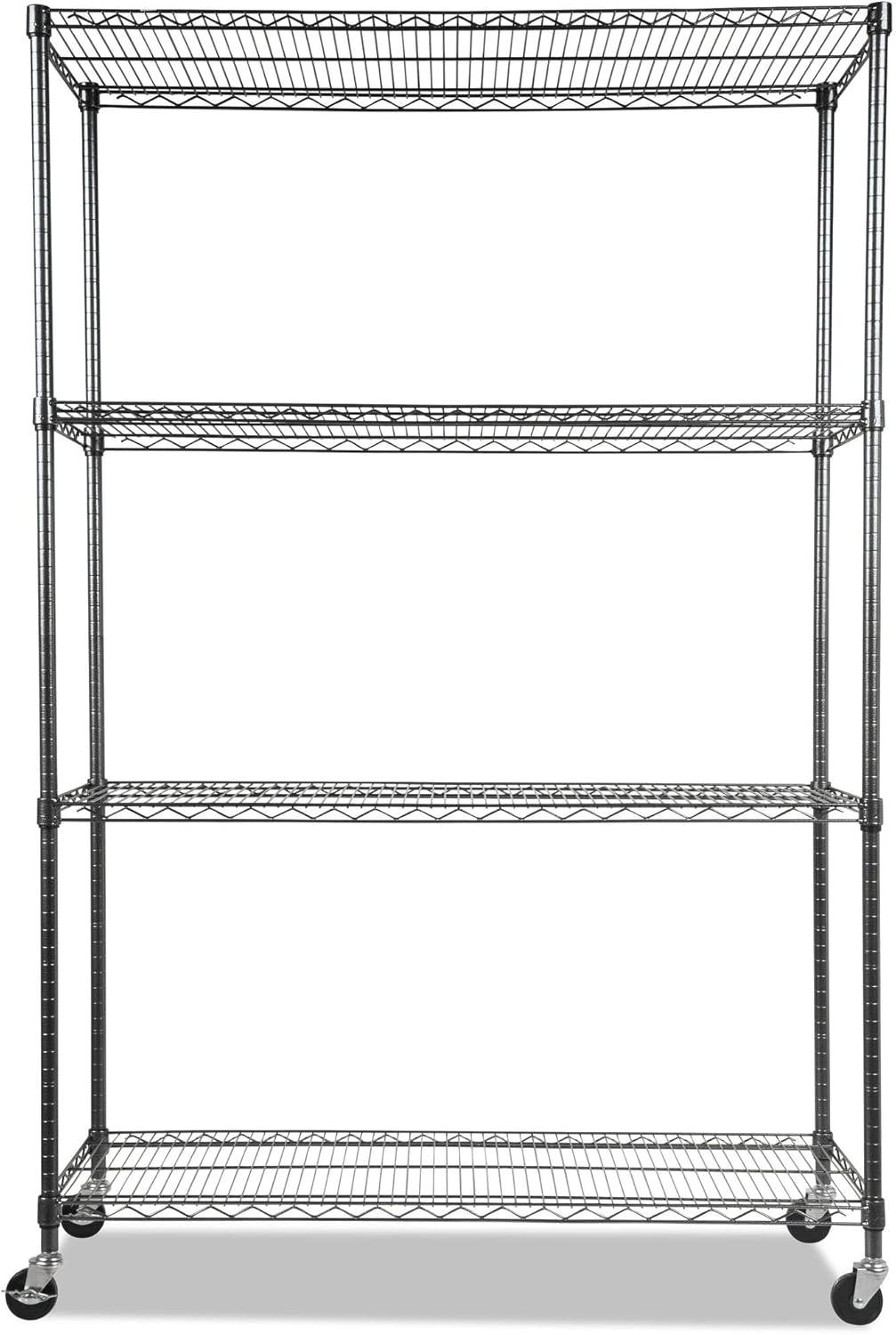 48'' W Height -Adjustable Shelving Unit with Wheels