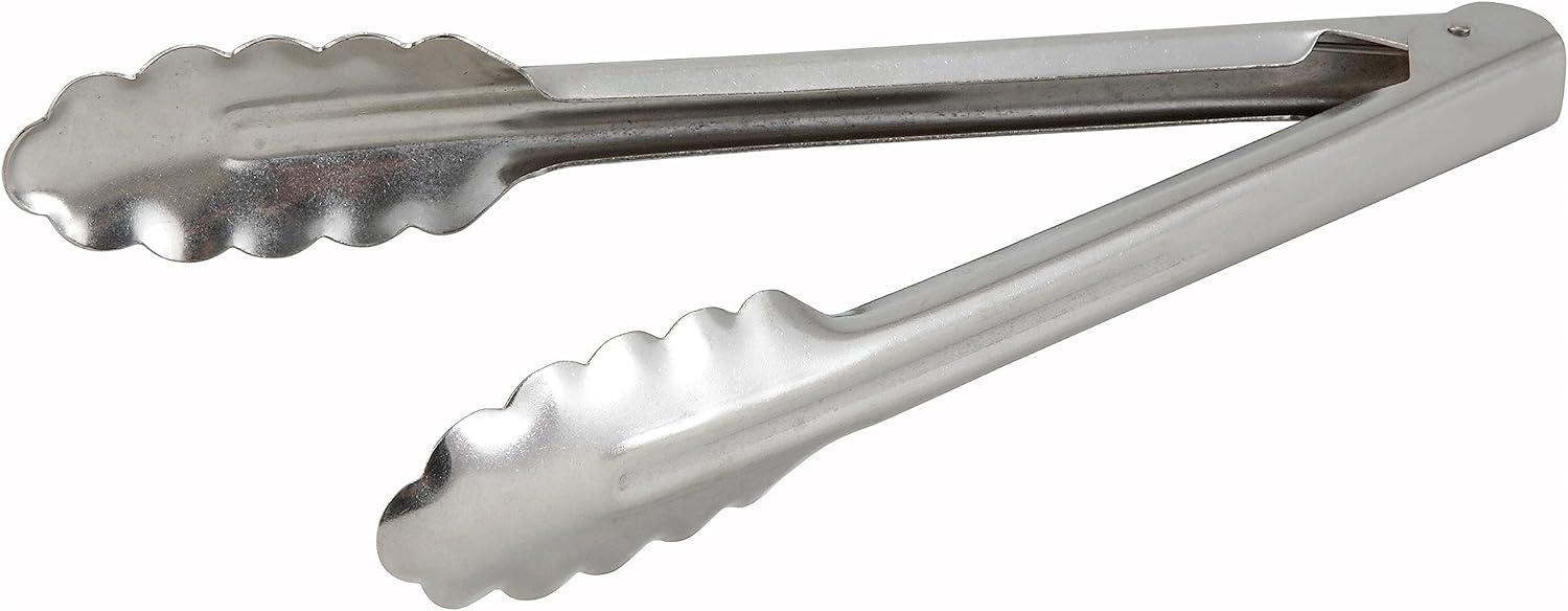 9-Inch Heavyweight Stainless Steel Utility Tongs