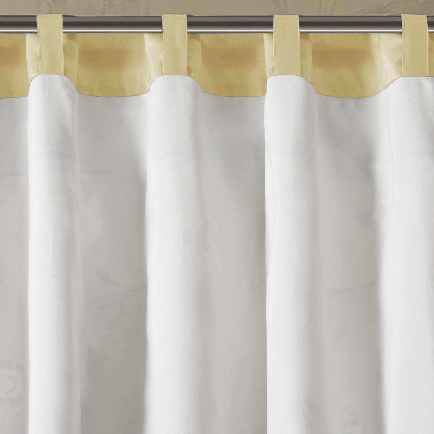 Madison Park Serene Embroidered Single Curtain Panel