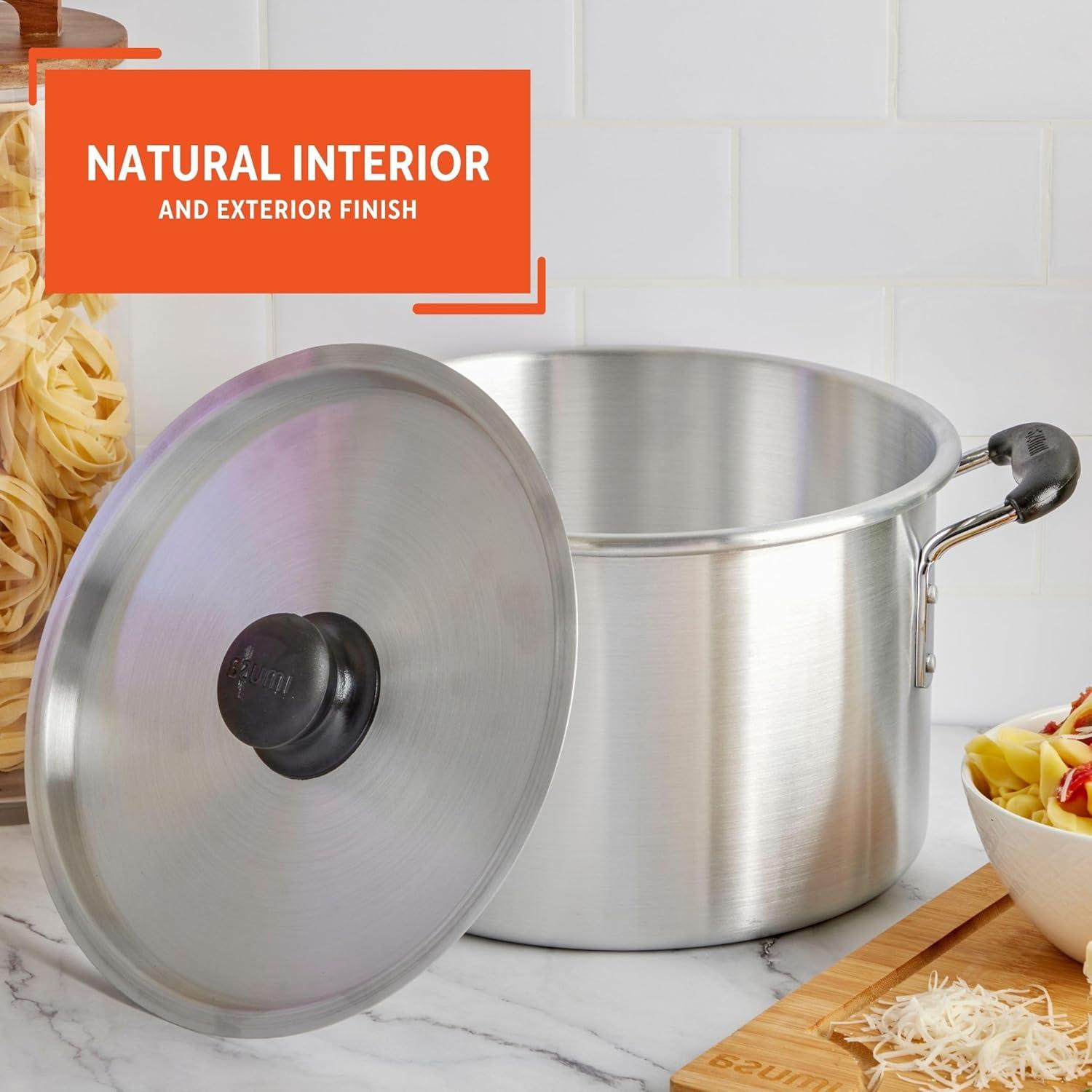 Imusa 8Qt Aluminum Stock Pot with Lid