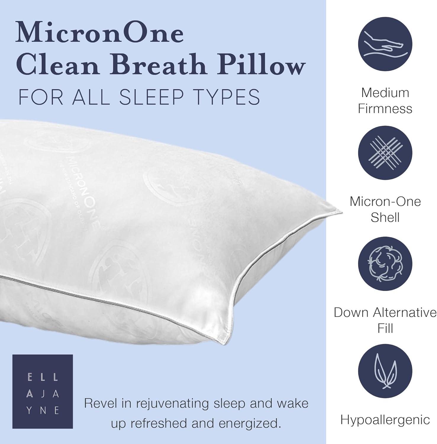 MicronOne Gel Fiber Plush Pillow (Set of 2)