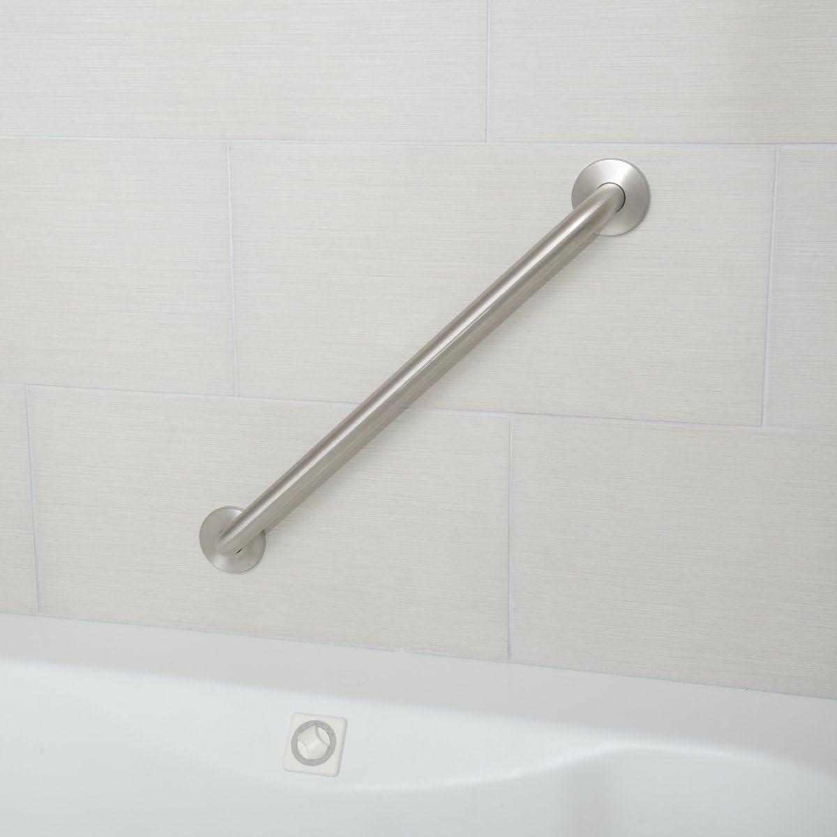 Brushed Stainless Steel 36-Inch Bathroom Safety Grab Bar