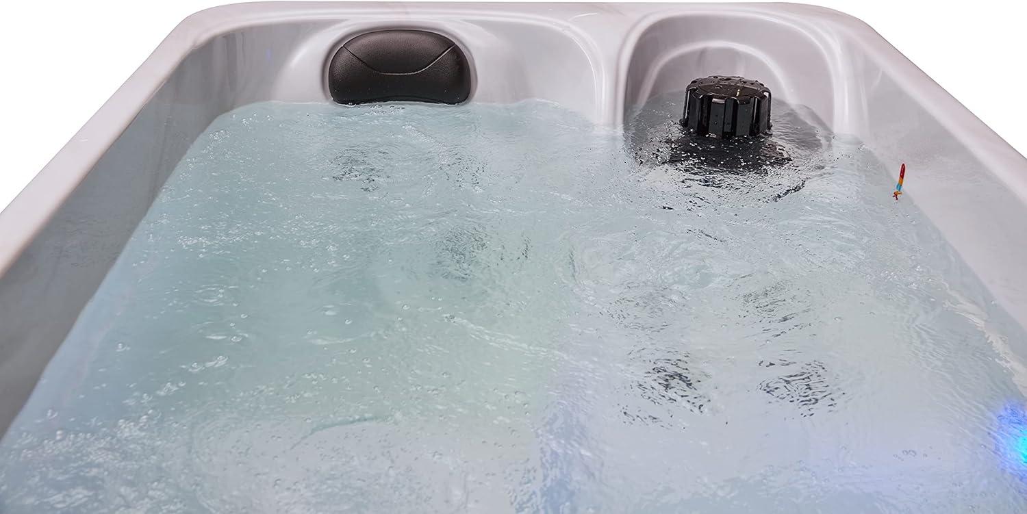 Glacier White 2-Person Electric Rectangle Hot Tub