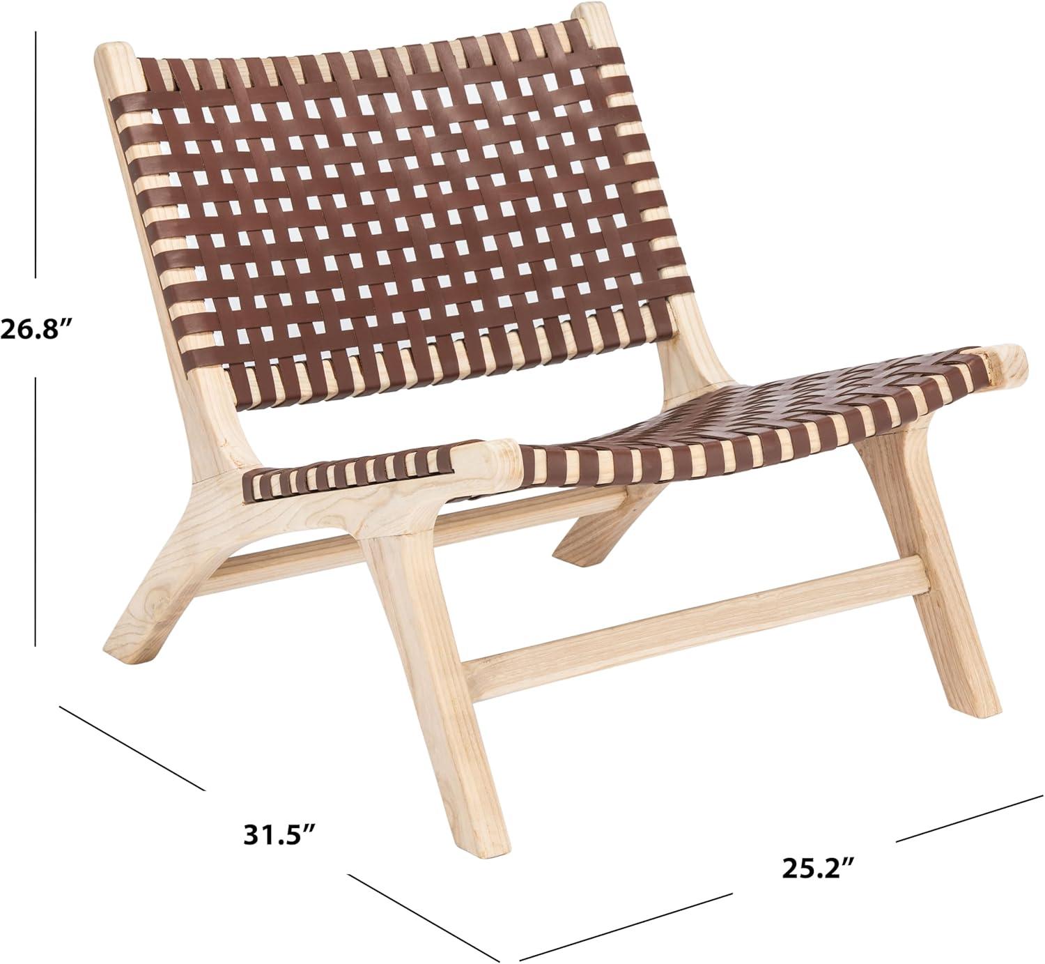 Luna Accent Chair - ACH1002 - Cognac/Natural - Safavieh