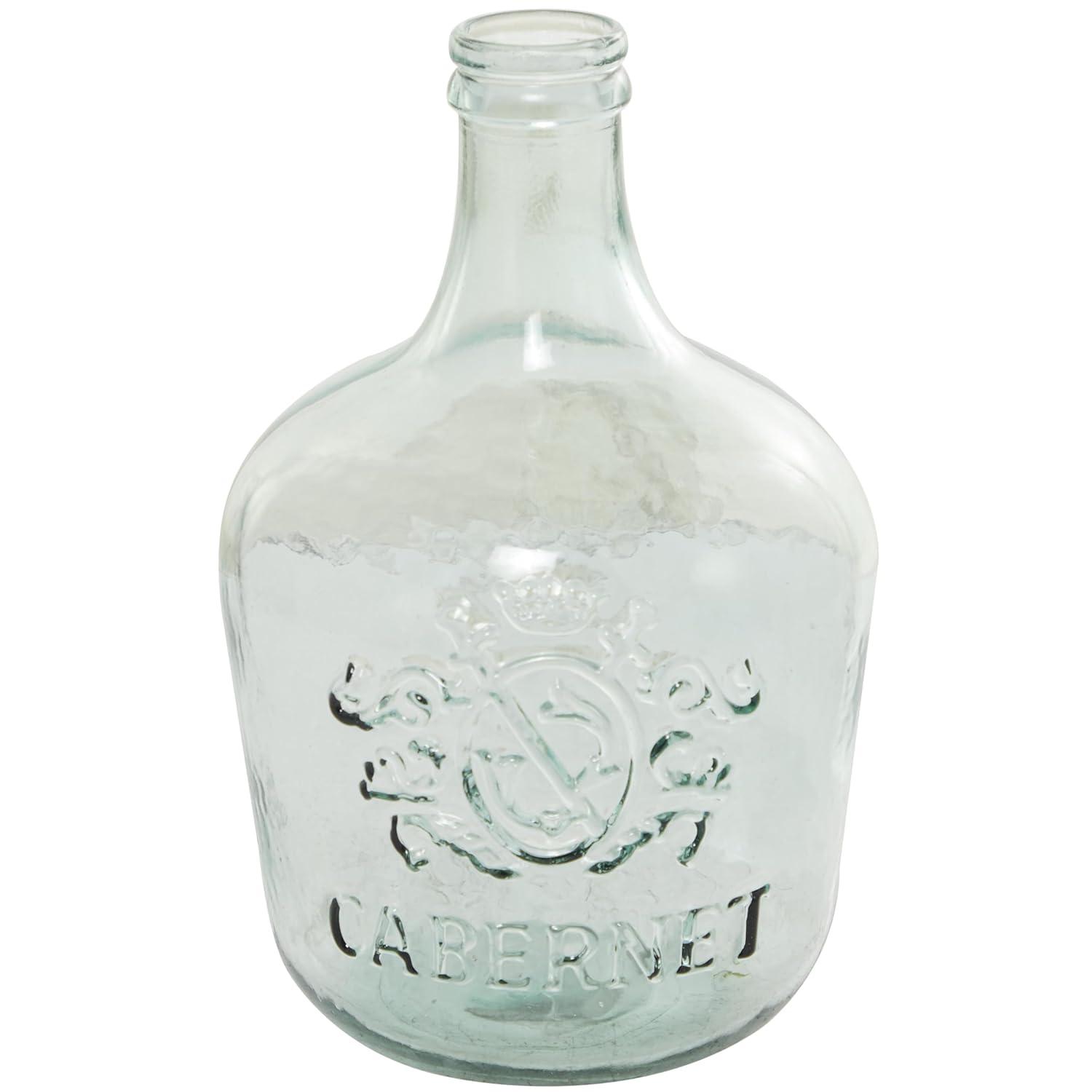 Contemporary Glass Jug Vase (17") - Olivia & May