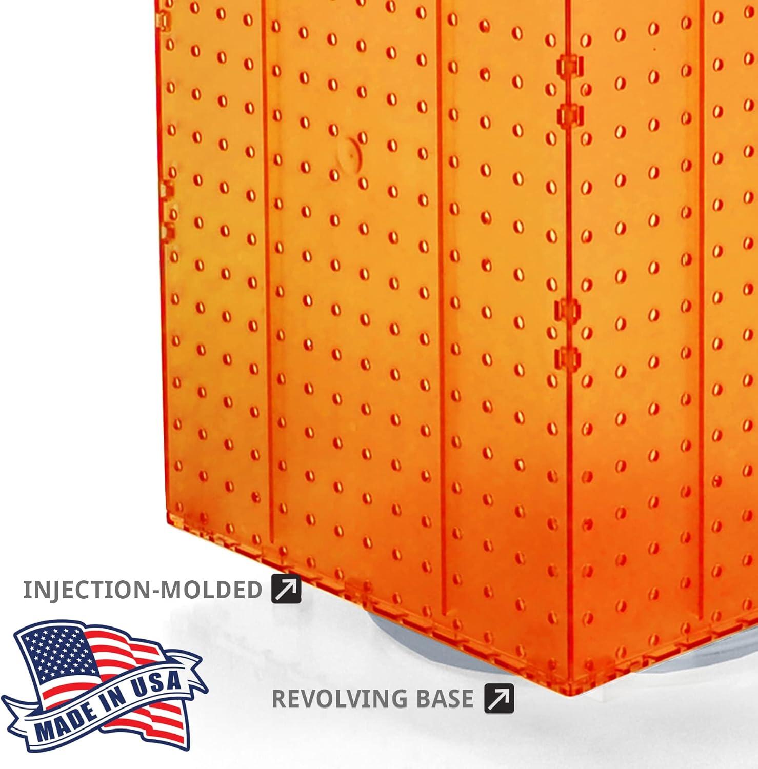 Four-Sided Revolving 14"W x 20"H Pegboard Counter Display