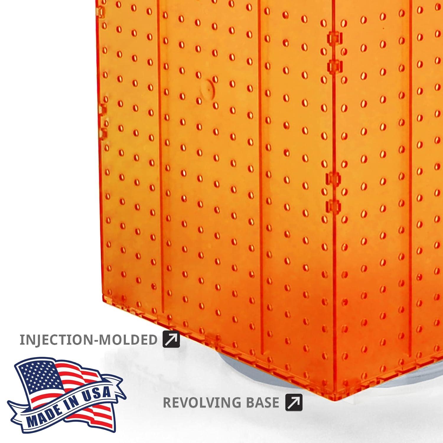 Four-Sided Revolving 14"W x 20"H Pegboard Counter Display