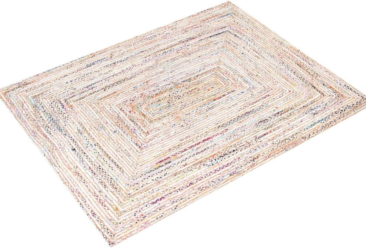 SAFAVIEH Cape Cod Miah Braided Area Rug, 9' x 12', Beige/Multi