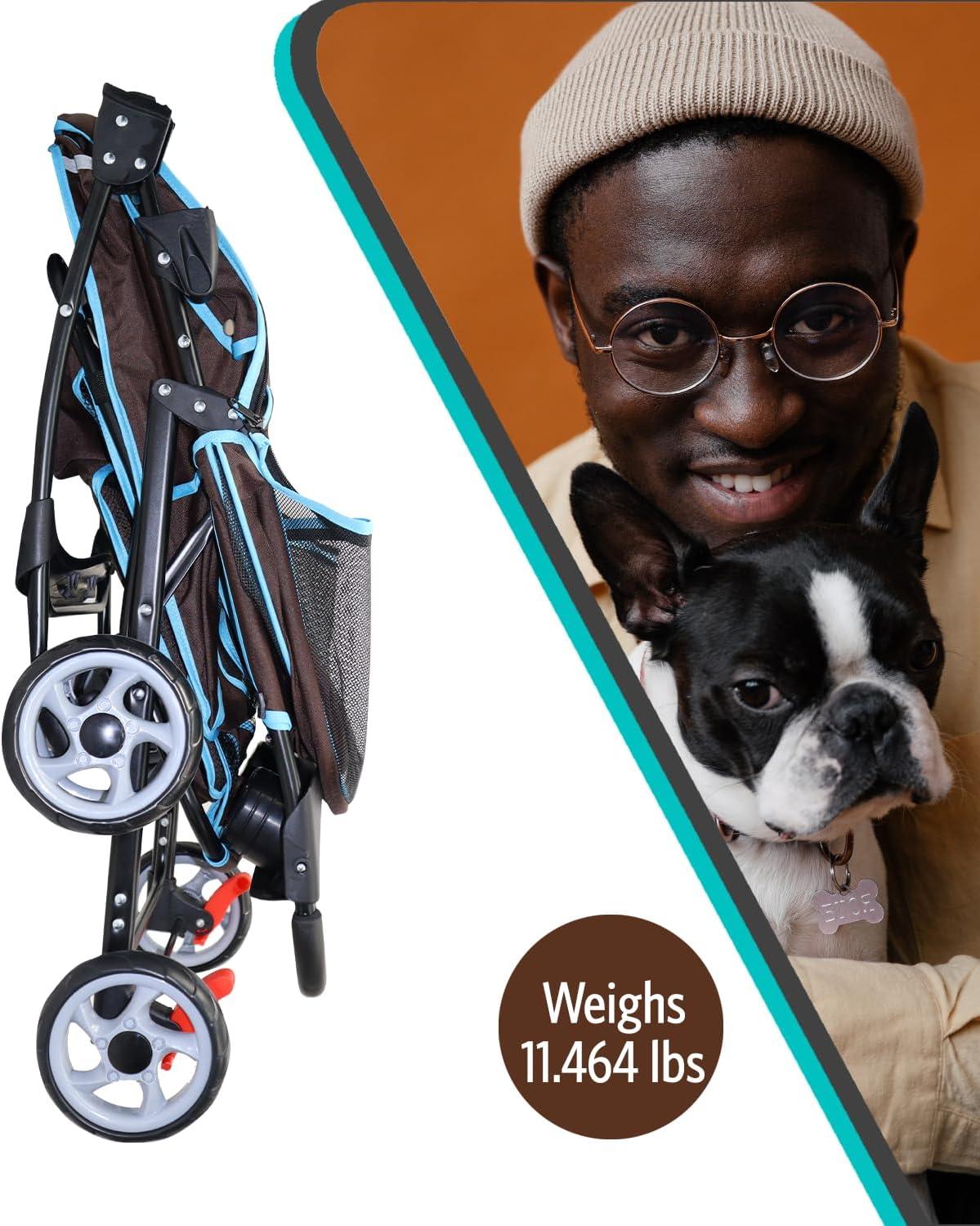 AmorosO Foldable Pet Stroller