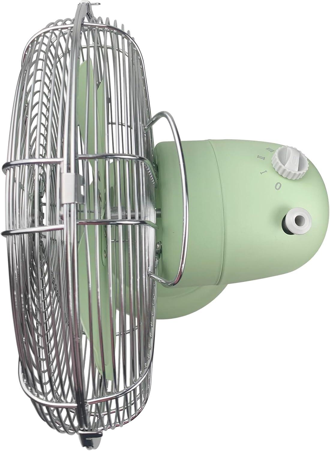 Good Housekeeping Good Housekeeping's All-Metal Retro 3-Speed 12" Oscillating Office Desk Table Fan (Multiple Finishes Available)