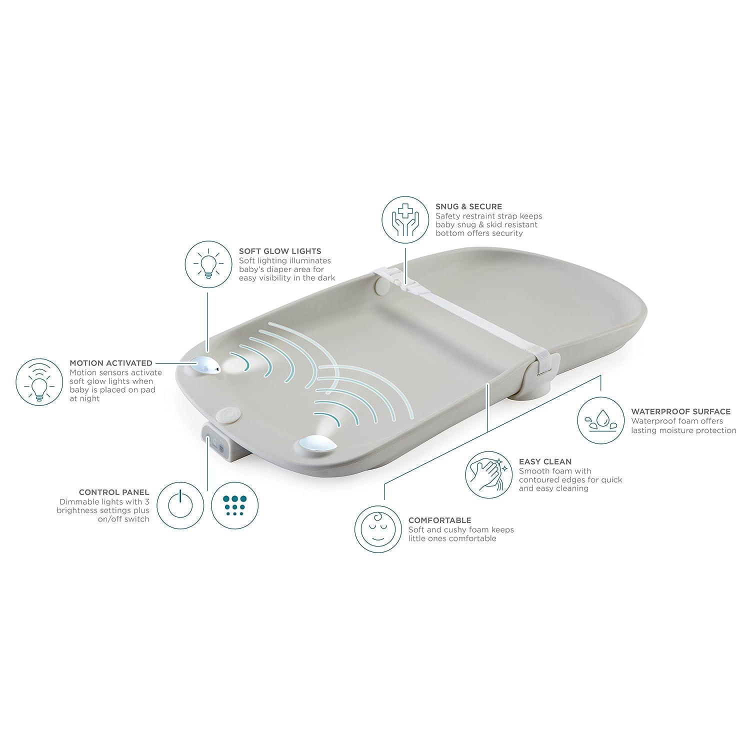 Contours Glow Motion Sensing Light-Up Changing Pad