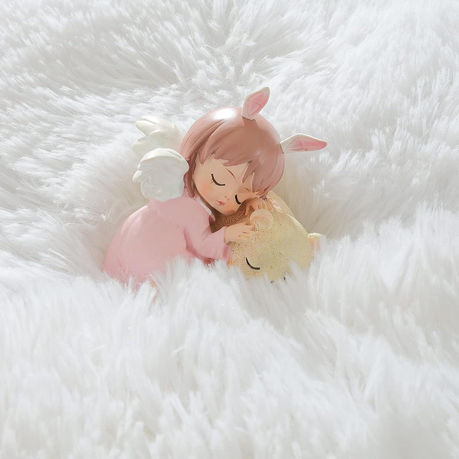 Noahas Fluffy Shaggy Rugs, 5x8 Feet Purple Plush Rugs for Girls Bedroom, Soft Kids Room Carpets, Large Bedside Rug, Upgrade Non-Slip Rugs for Children Nursery Dorm Home Decor, Purple