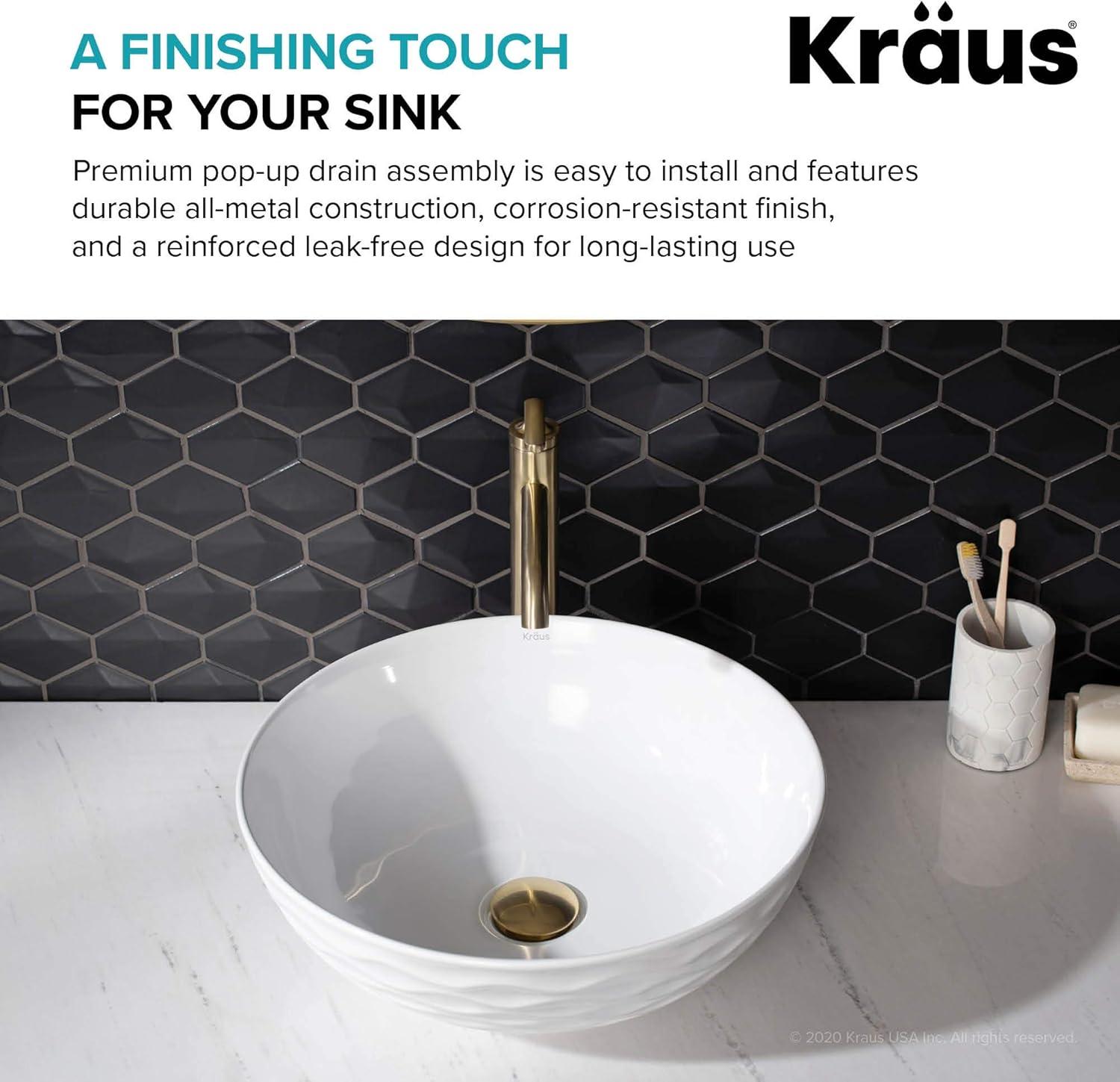 Kraus PU-10BG Pop-Up Bathroom Sink Drain