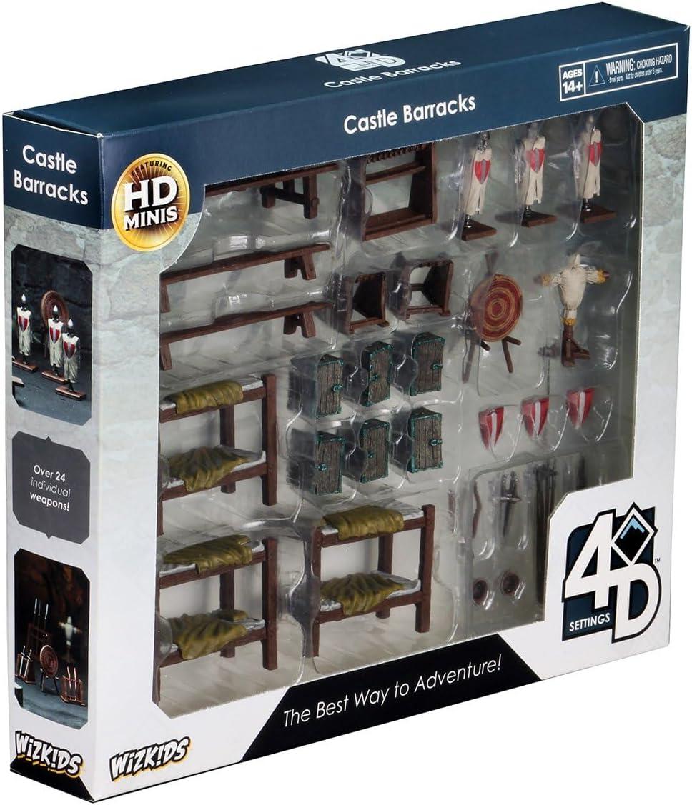 WizKids 4D Settings: Castle Barracks Pre-Painted Miniatures