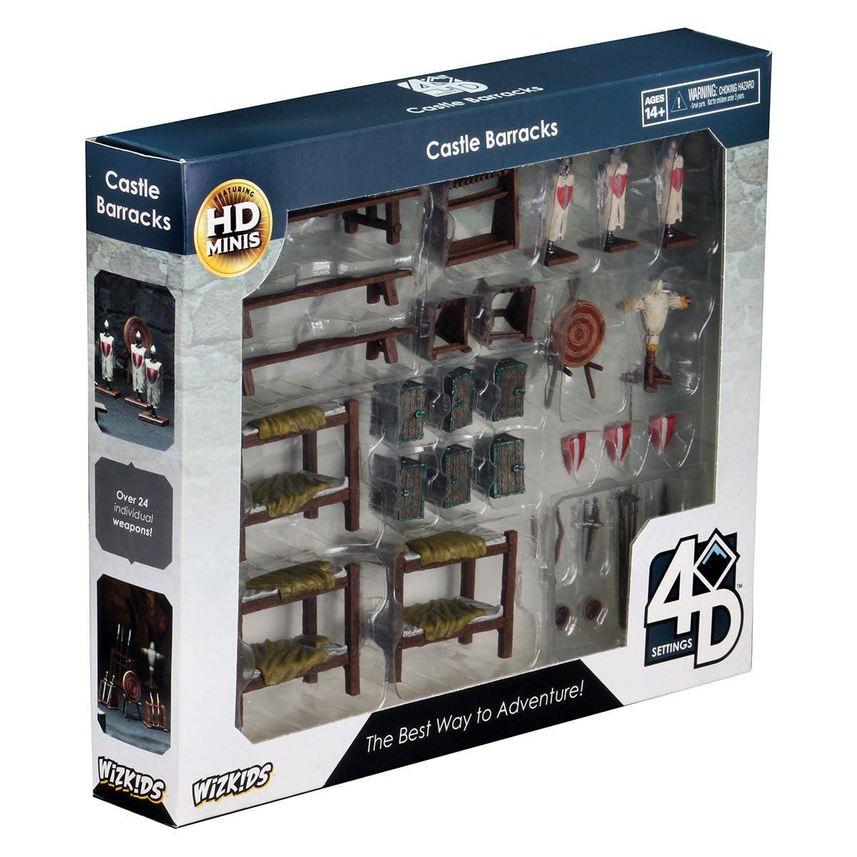 WizKids 4D Settings: Castle Barracks Pre-Painted Miniatures