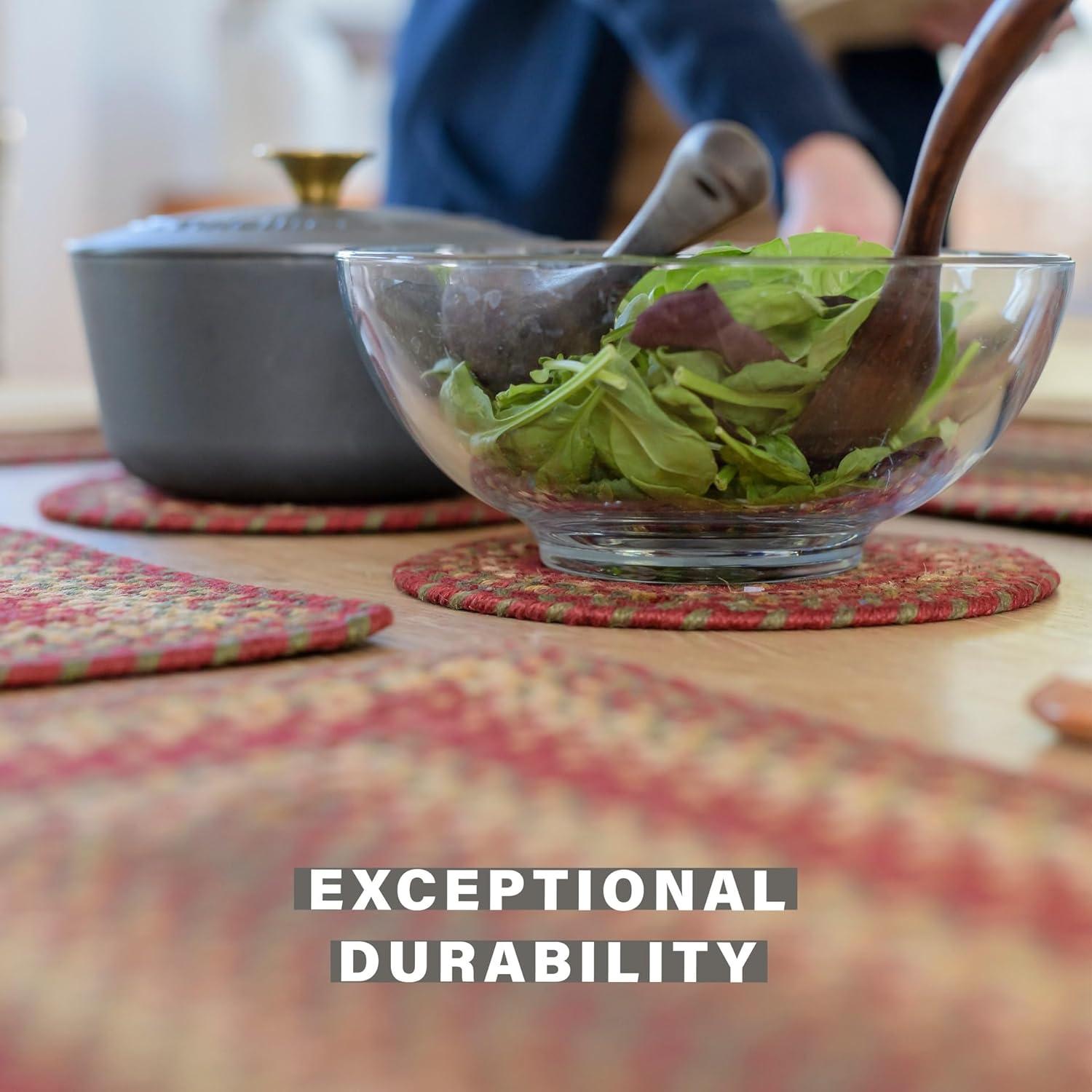 Homespice - Denim Blue Runner for Table 11x36 inches, a Long and Thick Table Runner to Use as a Coastal Style Dinner Table Runner - Handmade from Premium Jute - Reversible and Durable Braided Runner