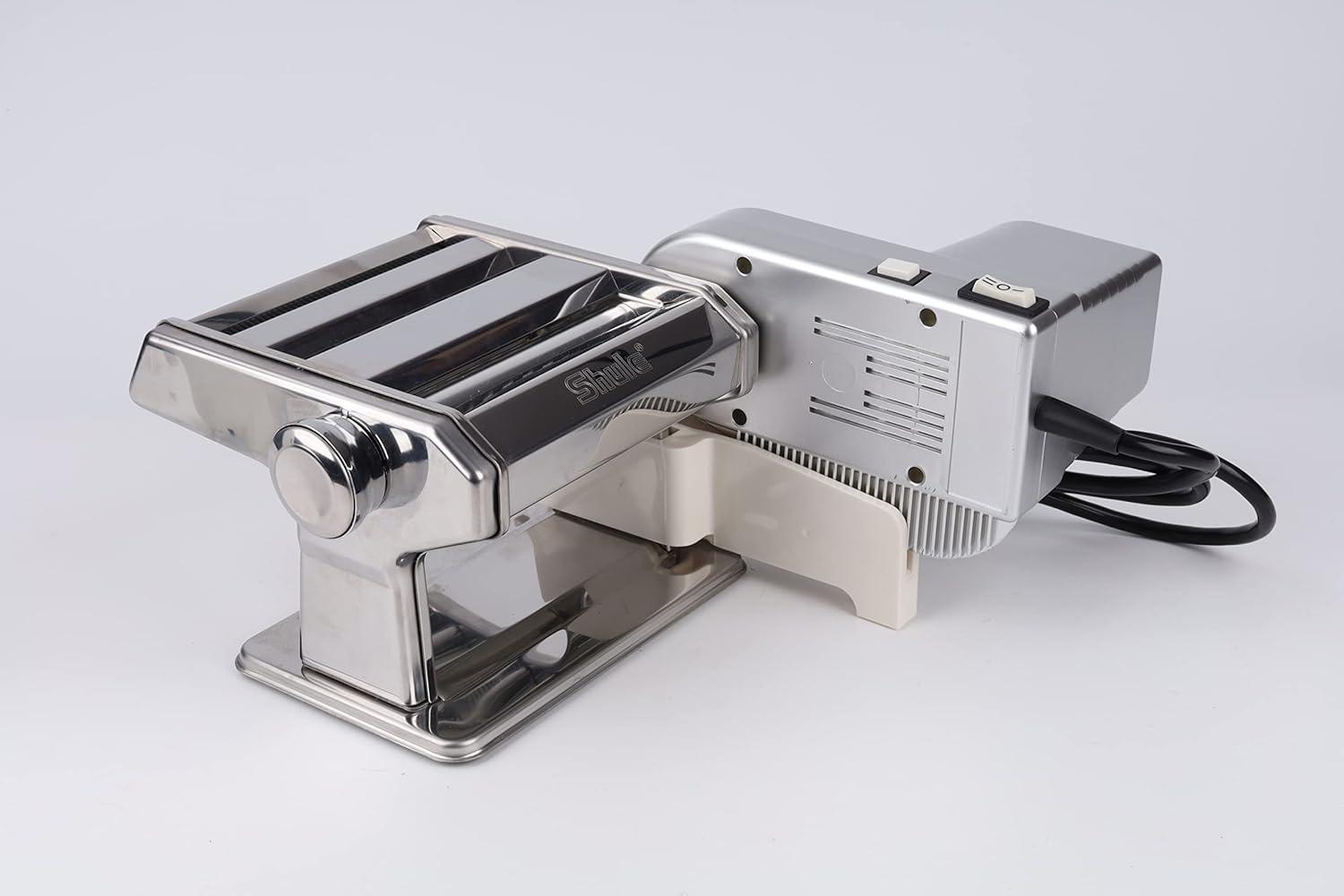 Silver Electric Stainless Steel Pasta Maker with Motor