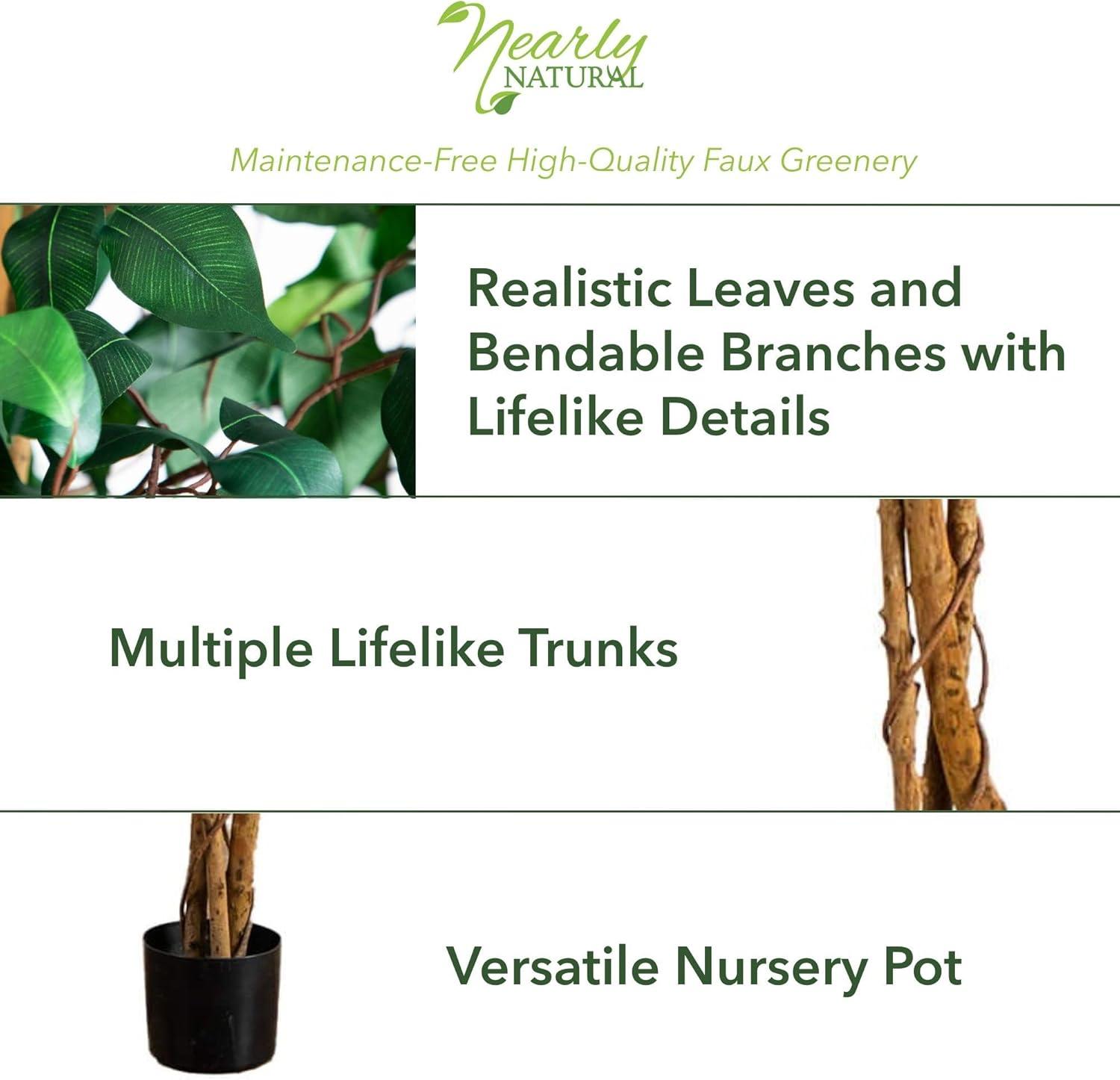 Nearly Natural 3' Ficus Artificial Tree