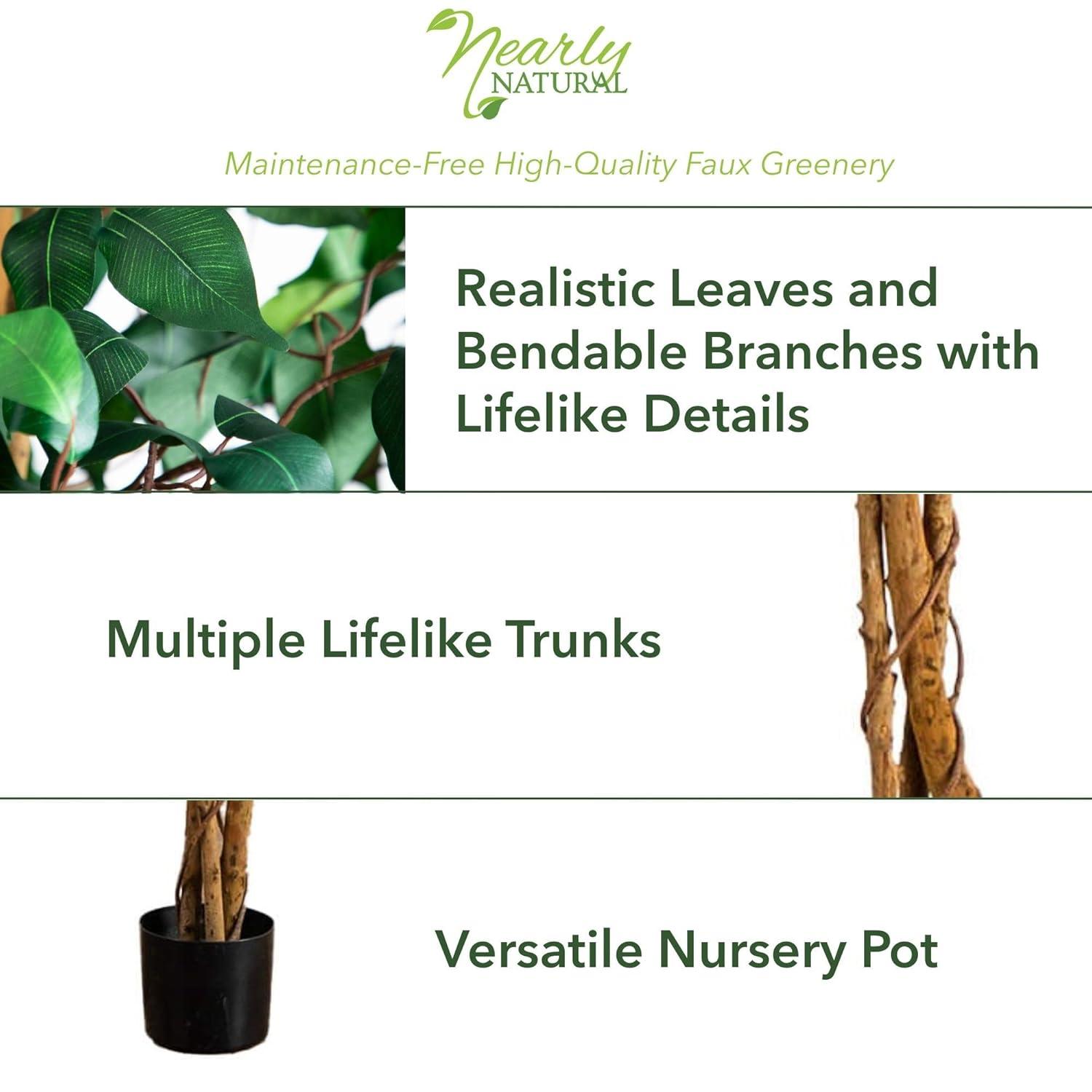 Nearly Natural 3' Ficus Artificial Tree