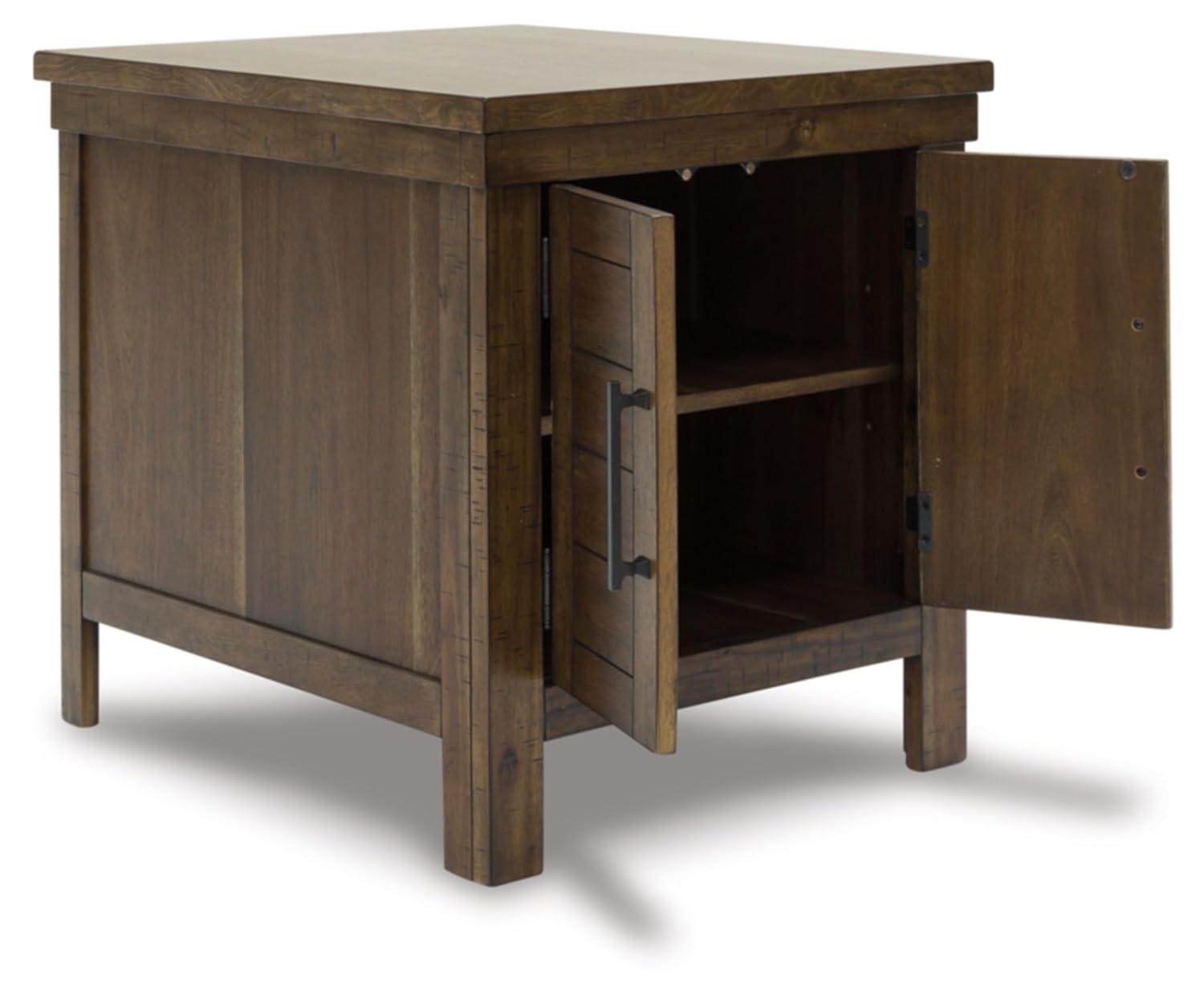 Signature Design by Ashley Casual Moriville End Table, Grayish Brown