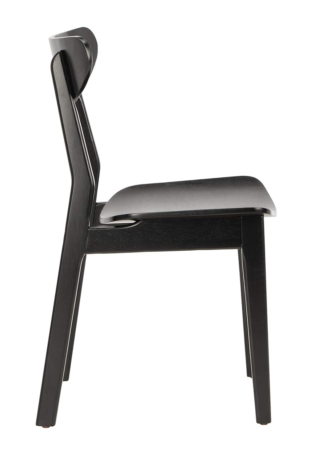 Lucca Retro Dining Chair (Set of 2) - DCH1001 - Black - Safavieh