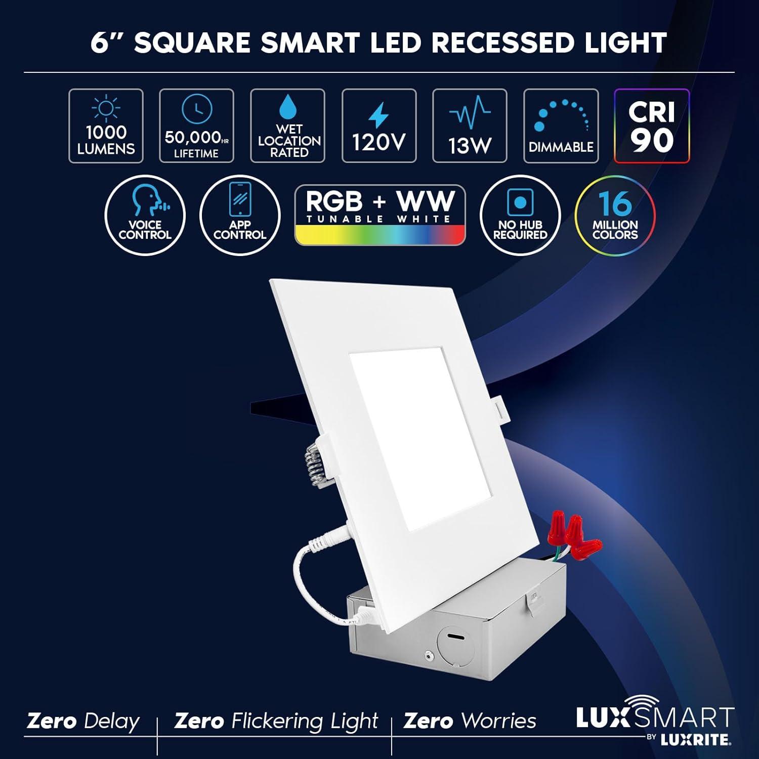 7.16'' Tunable Color Temperature Air-Tight IC Rated LED Canless Recessed Lighting Kit