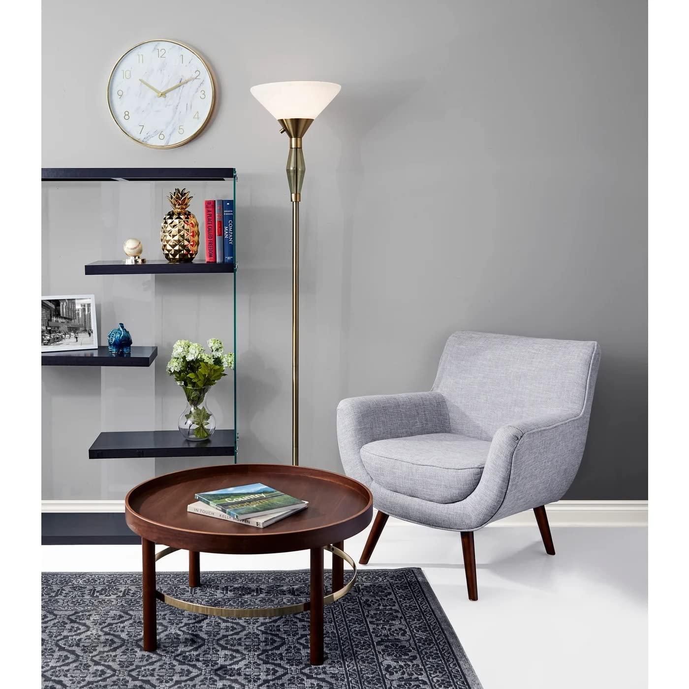 Clyde Torchiere Floor Lamp (71")