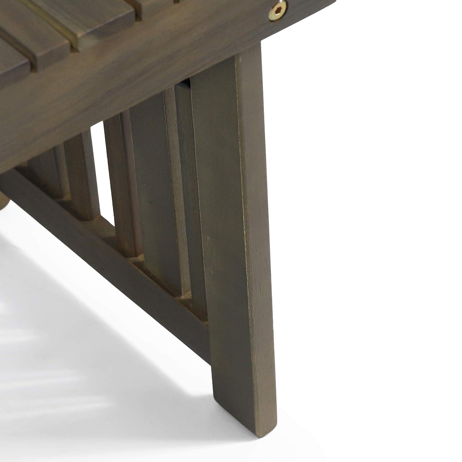Kyoto Acacia Wood Folding Side Table: Compact, Water-Resistant Patio Furniture - Christopher Knight Home