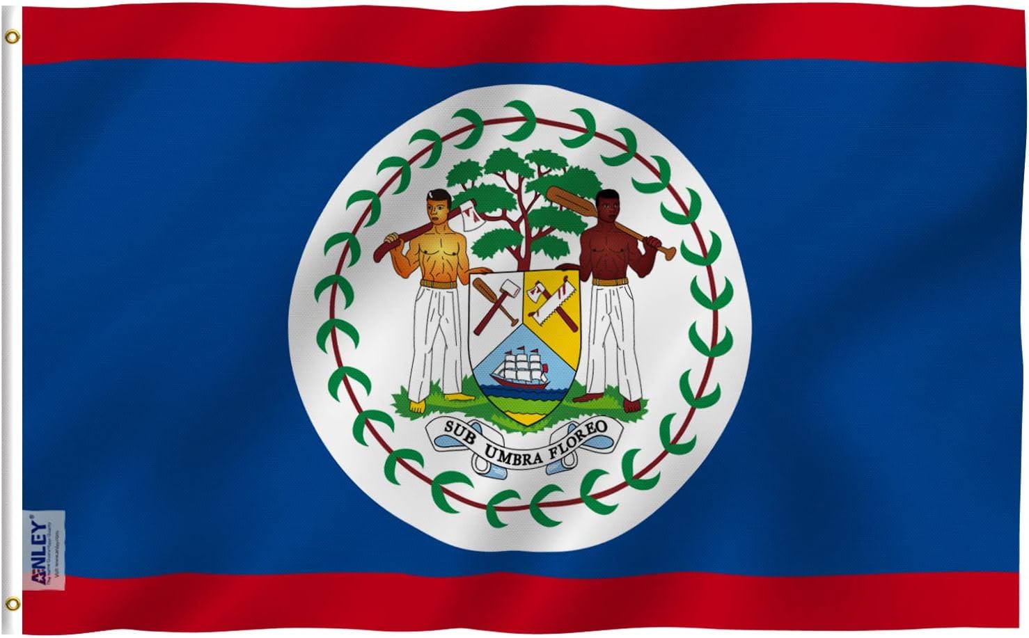 Belizean National Flag 3x5 Foot Polyester with Brass Grommets