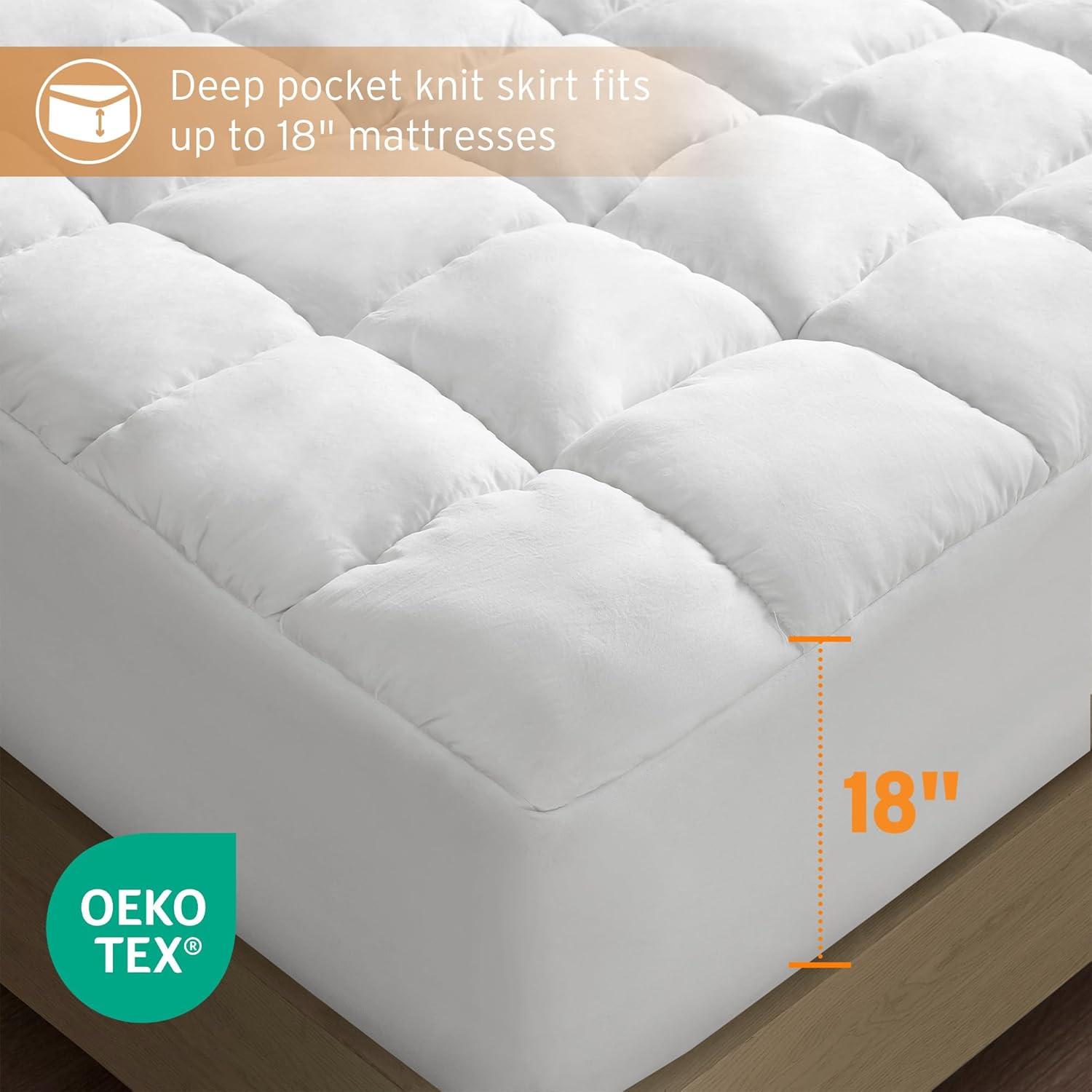 Dream Puff Overfilled Down Alternative Mattress Pad