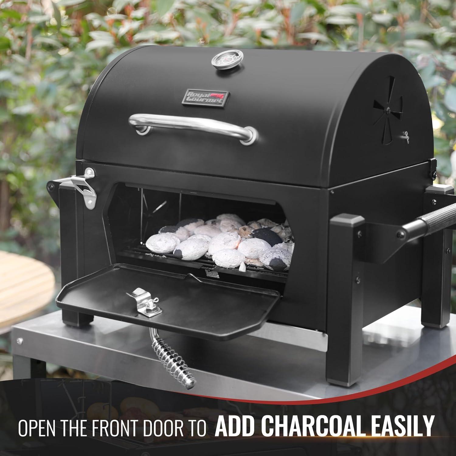 Royal Gourmet CD1519 Portable Charcoal Grill with Two Side Handles