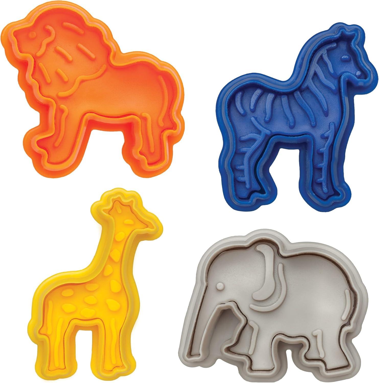 Mrs. Anderson’s Baking Animal Cracker Cookie Cutters, BPA Free, Set of 4