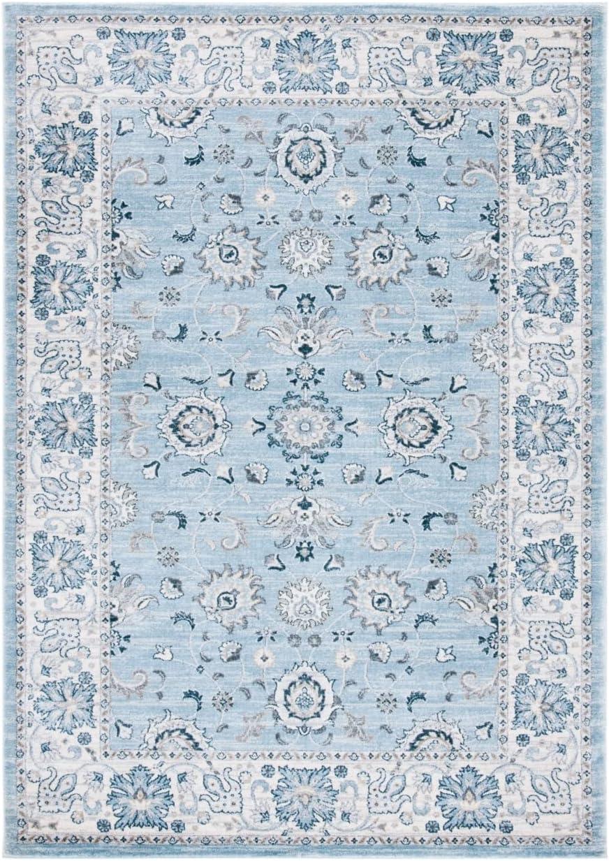 SAFAVIEH Isabella Kiana Oriental Area Rug, Light Blue/Cream, 10' x 14'