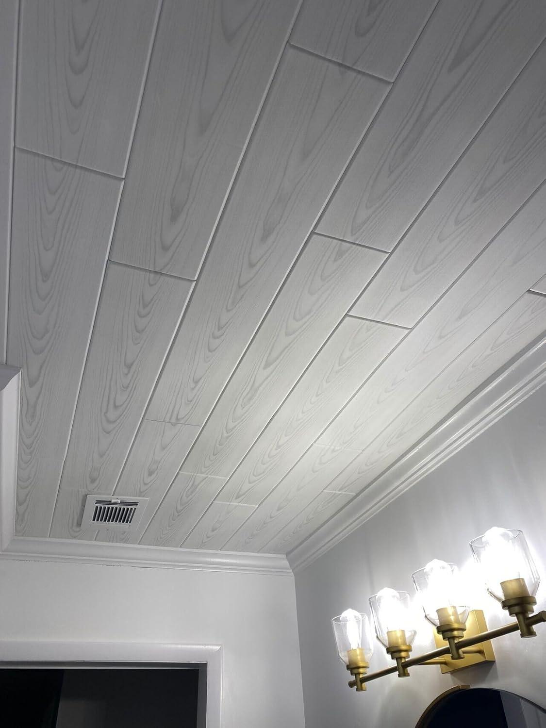 Foam Wood Glue-Up Ceiling Planks 39 in. x 6 in.