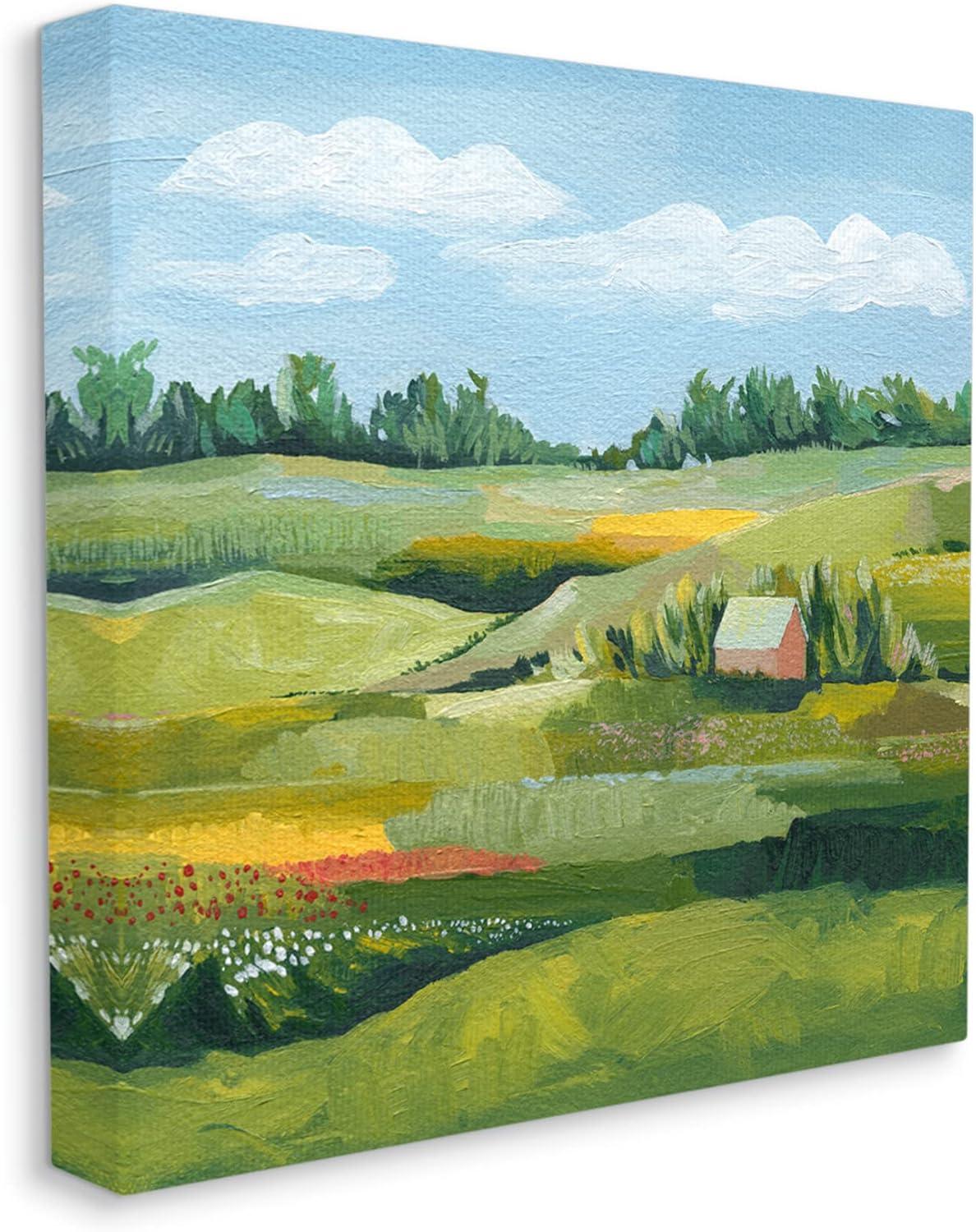 Stupell Industries " Peaceful Farmland Fields Greenery " by Grace Popp