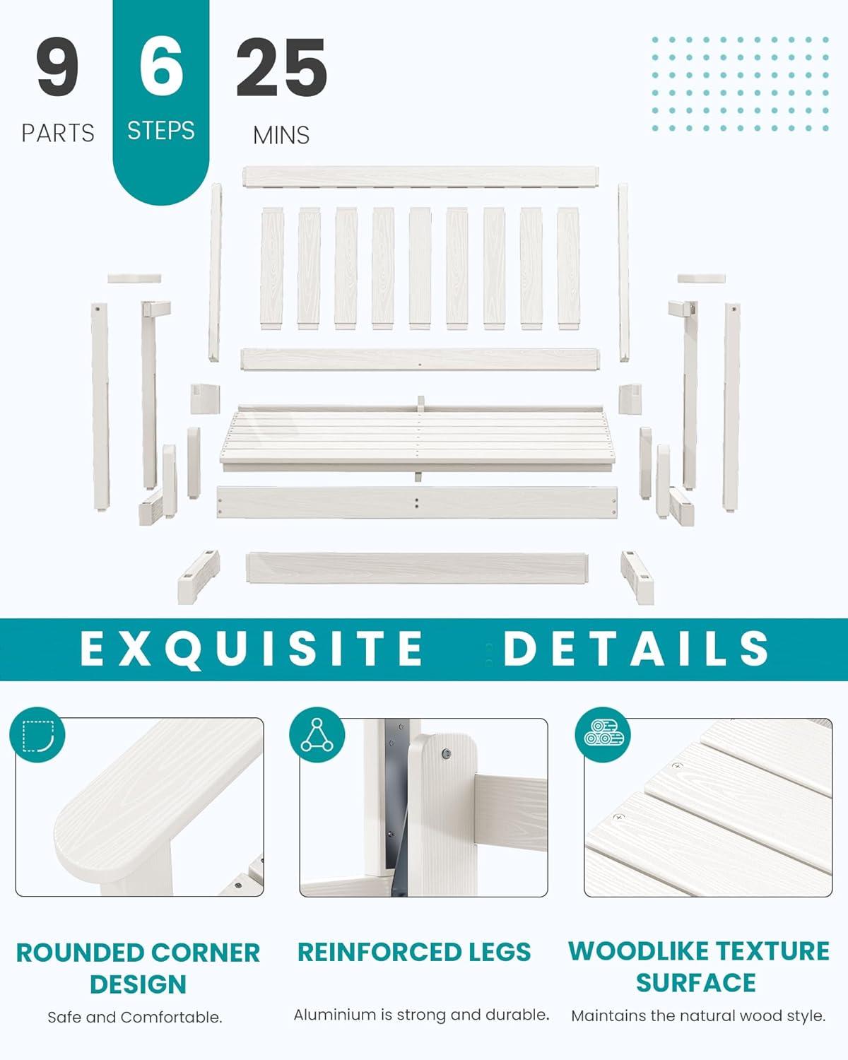 Traditional Garden 48" Glider