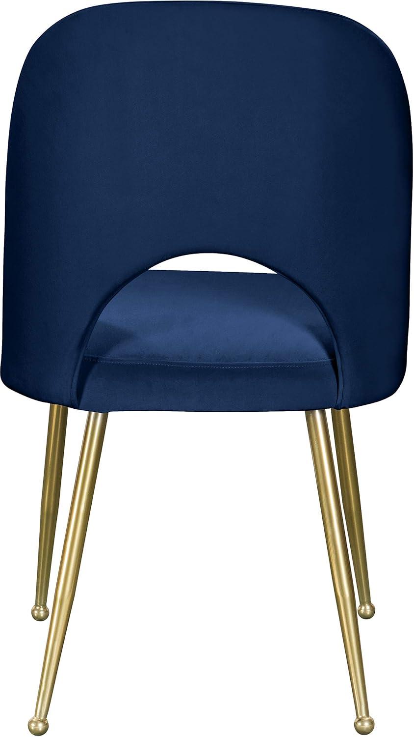 Meridian Furniture Logan Navy Velvet Dining Chair (Set of 2)