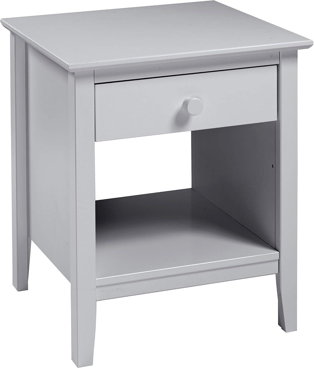 Alaterre Simplicity Nightstand, Dove Gray