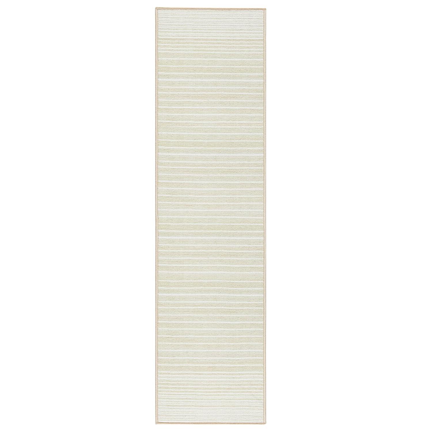 Town & Country Basic Layne Everwash Non-Slip Backing Area Rug Cream/Beige