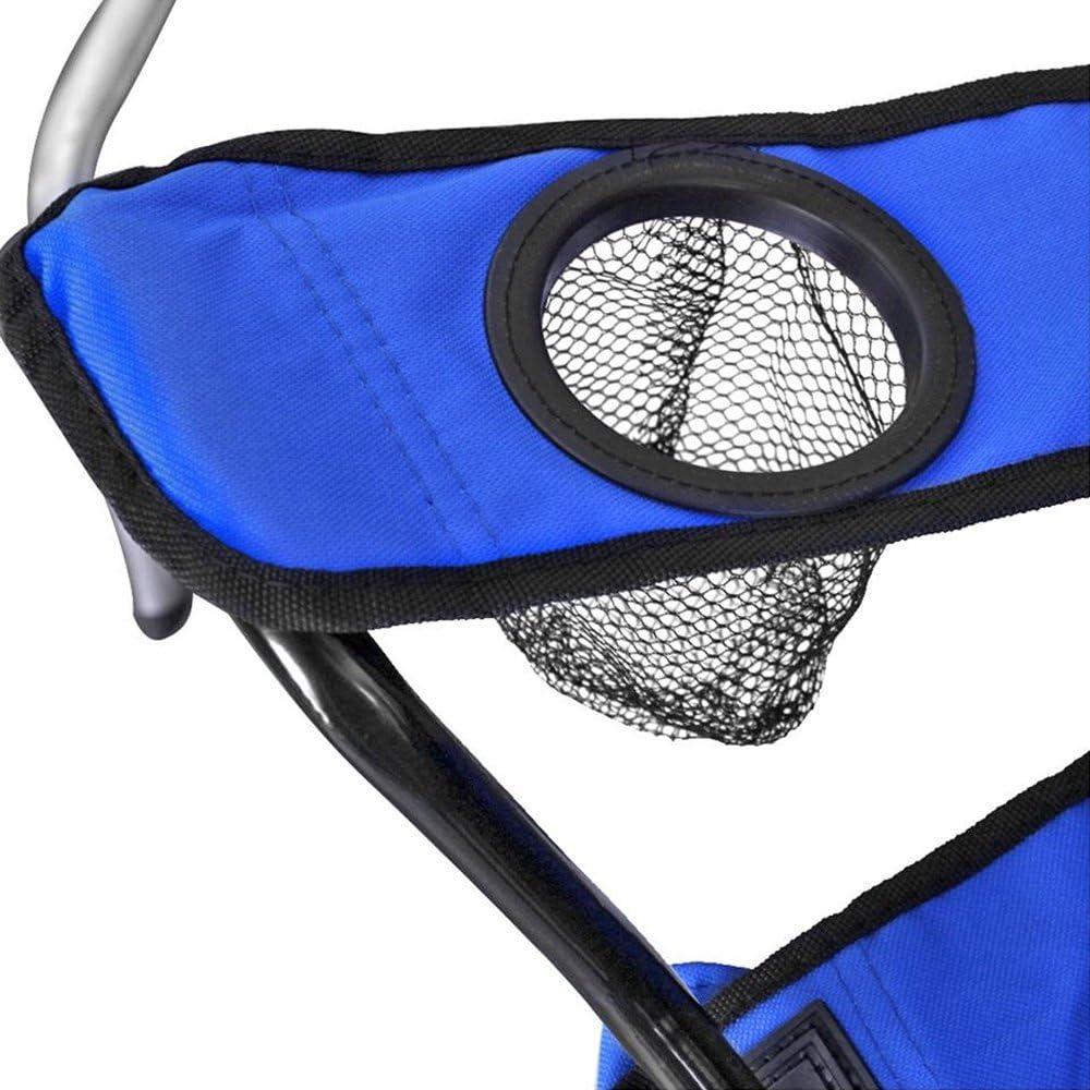GoTeam Portable Double Folding Chair w/Removable Umbrella, Cooler Bag and Carry Case - Blue