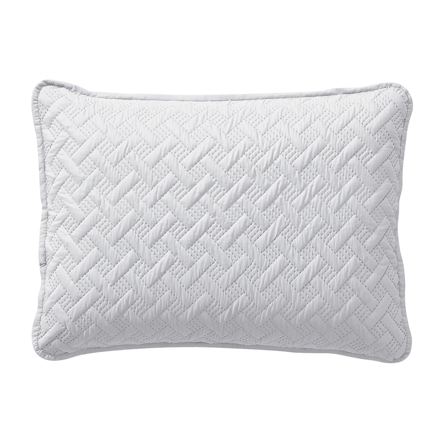 Nina Embossed Basketweave Quilt Set
