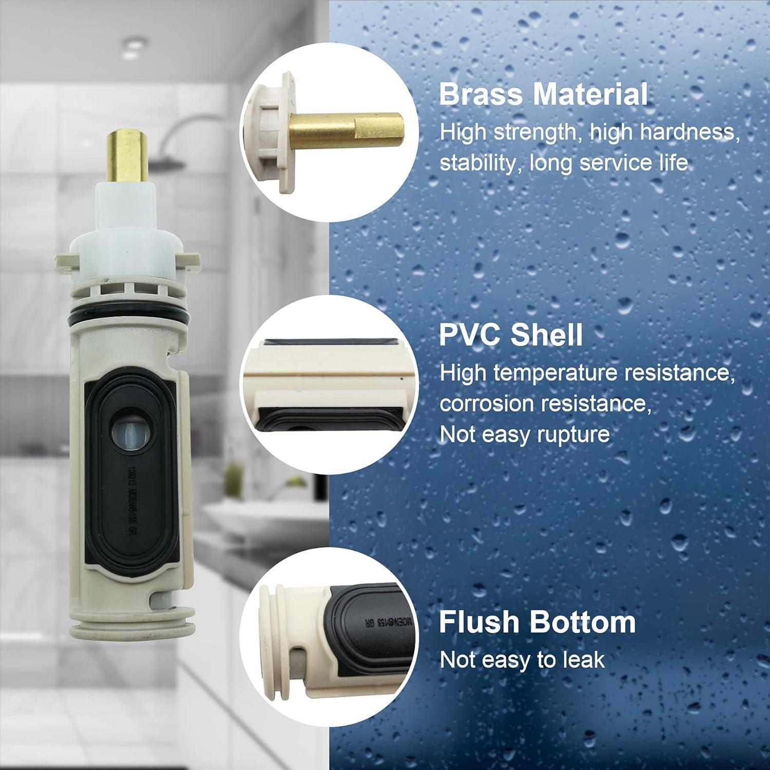 1222 Replacement Cartridge with Moen 104421 Cartridge Puller Removal Tool Retainer Clip Compatible with Moen One-Hanlde Posi Temp 1222B Shower Bathtub Faucet (1222 cartridge +104421 cartridge puller)