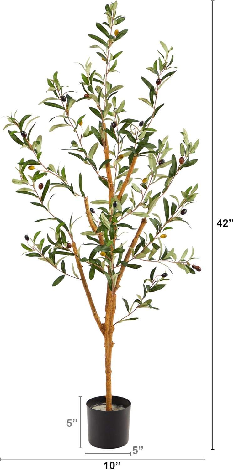 Nearly Natural 3.5-ft Olive Artificial Tree