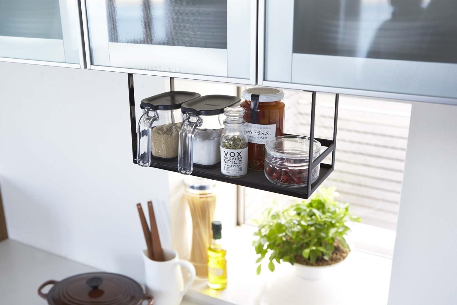 Yamazaki Home Yamazaki Home Under Shelf Spice Rack And Organizer For Kitchen Cabinets, Steel, Undershelf
