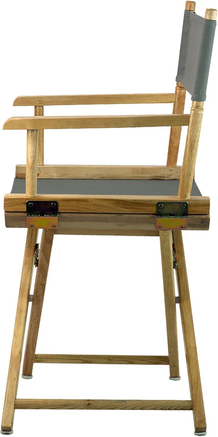 "18" Director's Chair Natural Frame-Gray Canvas"
